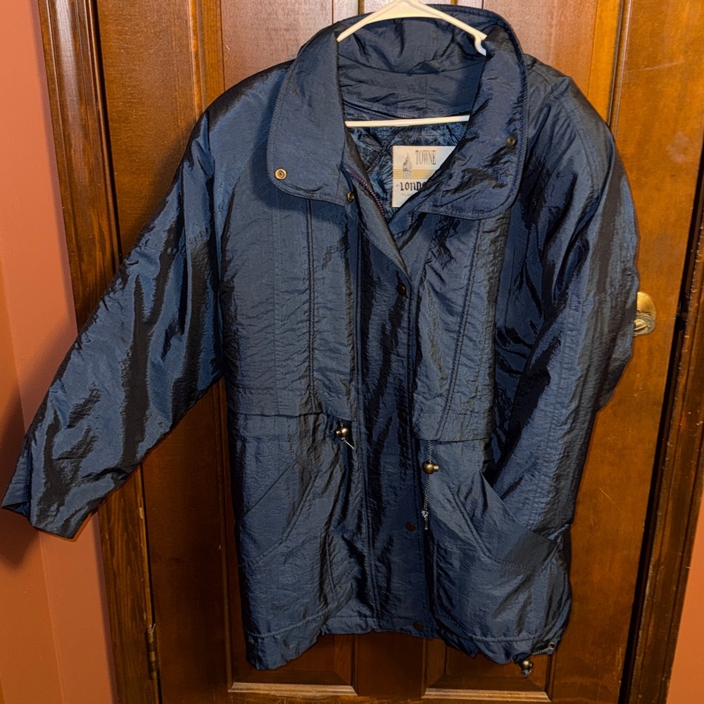 Navy Quilted Jacket